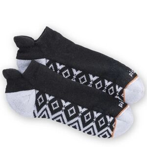 Pistil Socks Raven Ankle Black Scandi Print Wool Blend Womens Size Medium NEW